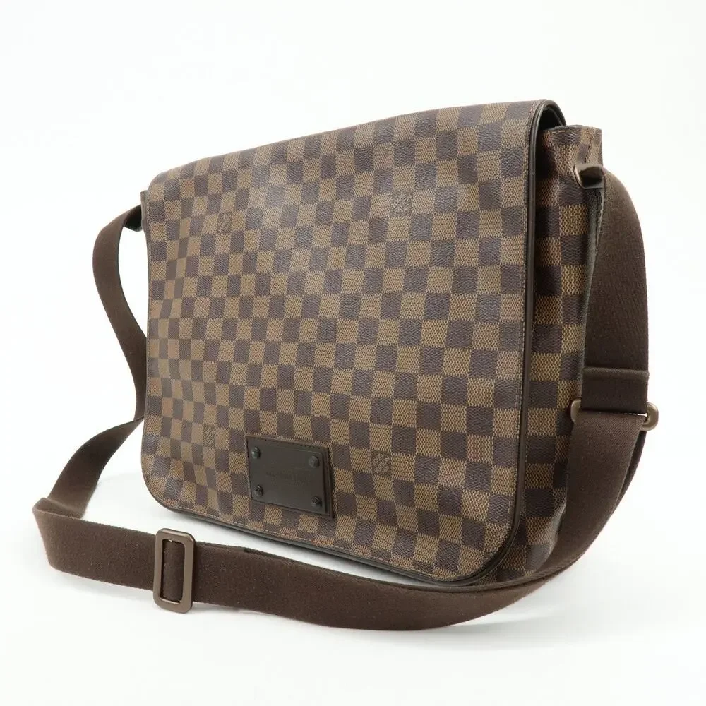 Louis Vuitton Damier Ebene Brooklyn Messenger Bag Brown